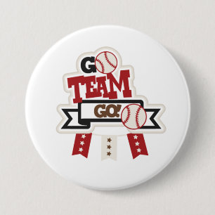 Baseball 3 Inch Round Button
