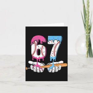 Baseball 67 Ice Cream Drip Six Seven Boys Funny Me Card