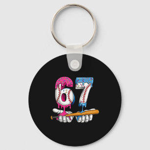 Baseball 67 Ice Cream Drip Six Seven Boys Funny Me Keychain