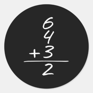 Baseball 6 4 3 Double Play Turn Two Design  Classic Round Sticker