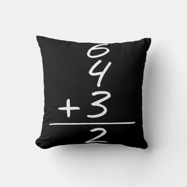 Baseball 6 4 3 Double Play Turn Two Design  Throw Pillow (Front)