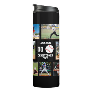 Baseball 7 Photo collage Personalized Thermal Tumbler
