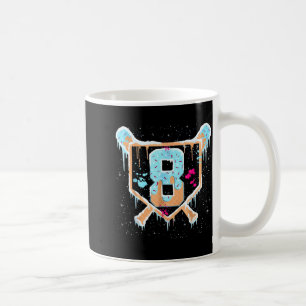 Baseball 8 Year Old Ice Cream Drip 8th Birthday Bo Coffee Mug