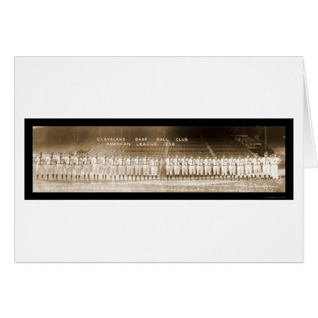 Baseball à Cleveland Photo 1936 (Devant horizontal)