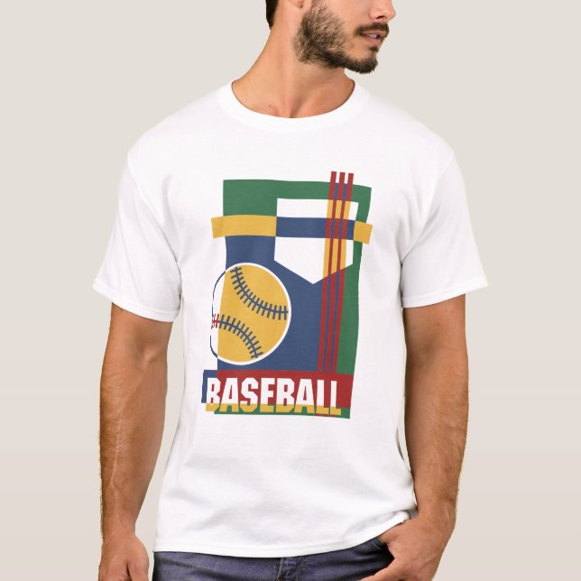 Baseball abstract t-shirt (Front)