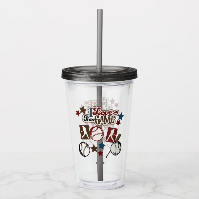 Baseball Acrylic Tumbler (Front)