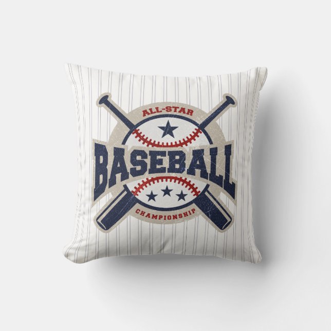 Baseball All Star Team Sport Sports Throw Pillow (Front)