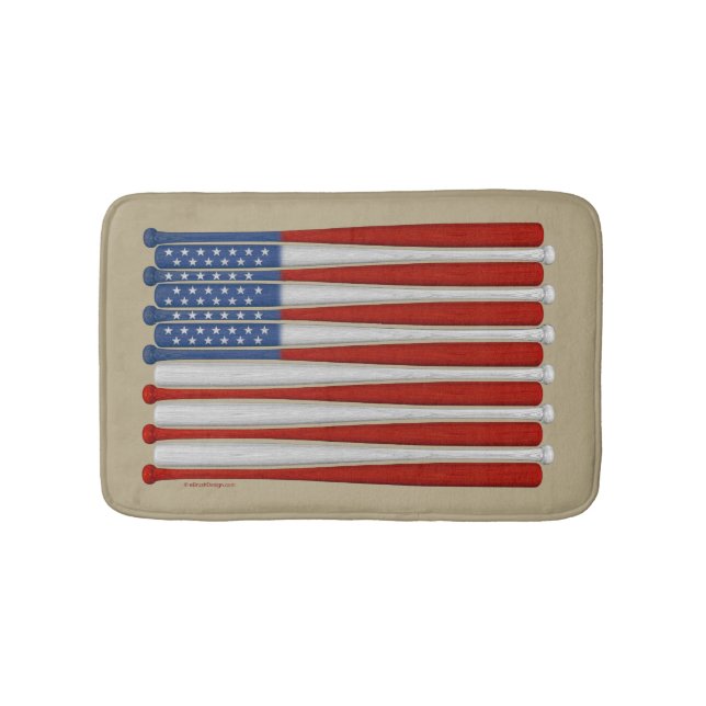 Baseball America (USA) Bath Mat (Front)