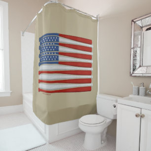 Baseball America (USA) Shower Curtain