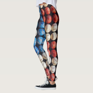 Baseball American Flag Leggings