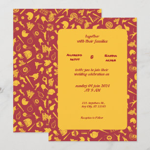 Baseball amour sport Thème Mariage Invitations