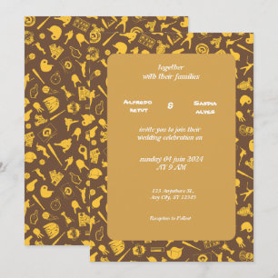 Baseball amour sport Thème Mariage Invitations