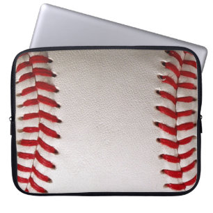 Baseball and Softball Red Stitching Laptop Sleeve