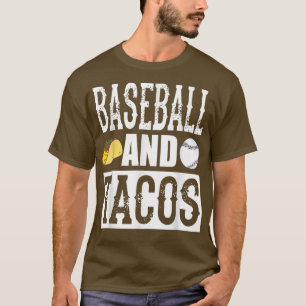 Baseball and Tacos Funny Taco  T-Shirt