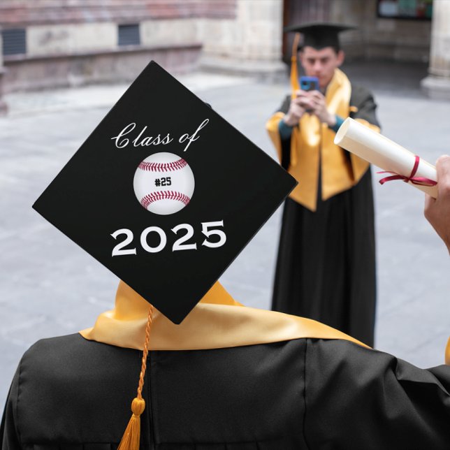 Baseball Any Custom Colour Class of Year Graduation Cap Topper (Change to year needed. Template has xx as place holder & needs to be changed to receive correct date)