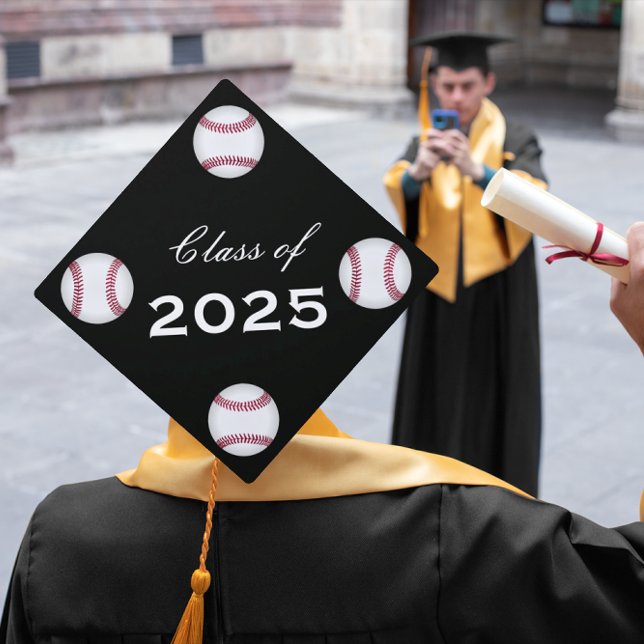 Baseball Any Custom Colour Class of Year Graduation Cap Topper (Creator Uploaded)