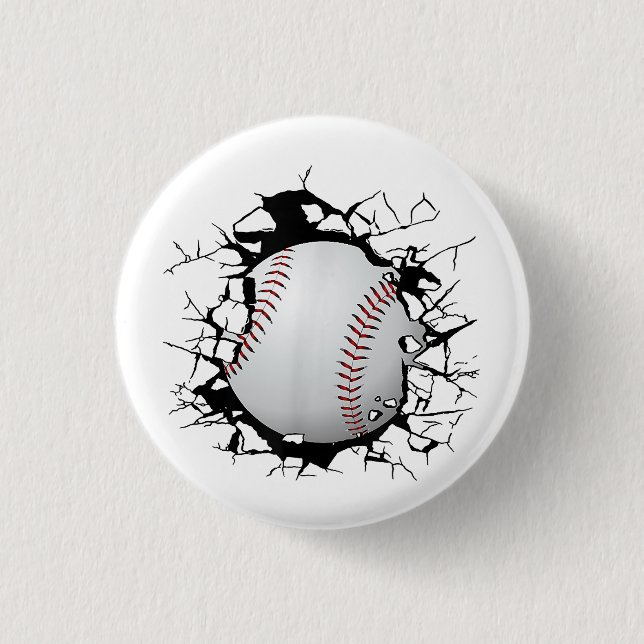 Baseball Apparel - Baseball  1 Inch Round Button (Front)