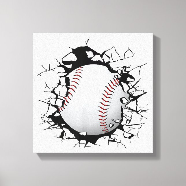 Baseball Apparel - Baseball  Canvas Print (Front)