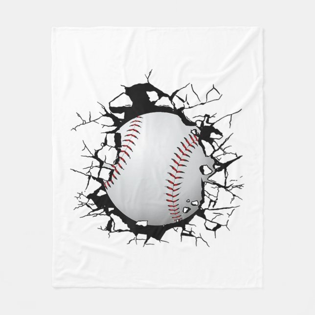 Baseball Apparel - Baseball  Fleece Blanket (Front)