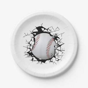 Baseball Apparel - Baseball  Paper Plate