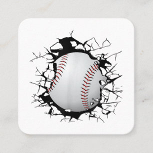 Baseball Apparel - Baseball Square Business Card