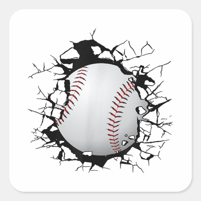 Baseball Apparel - Baseball  Square Sticker (Front)