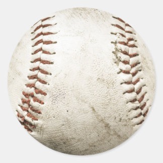 Baseball Artwork Classic Round Sticker