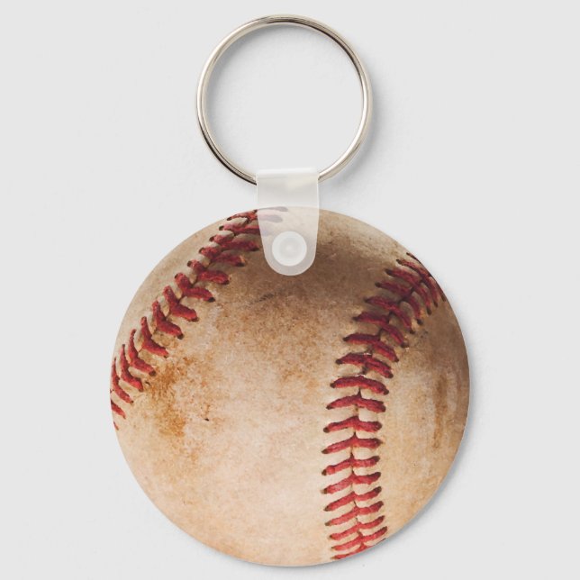 Baseball Artwork Keychain (Front)