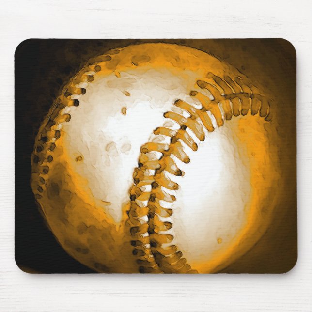Baseball Artwork Mouse Pad (Front)