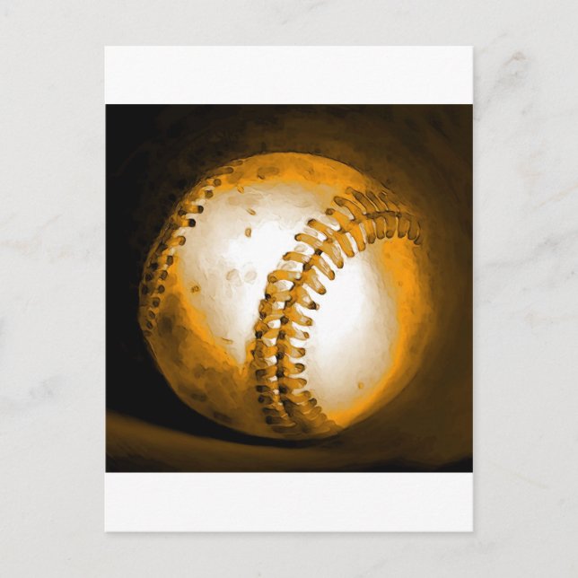 Baseball Artwork Postcard (Front)