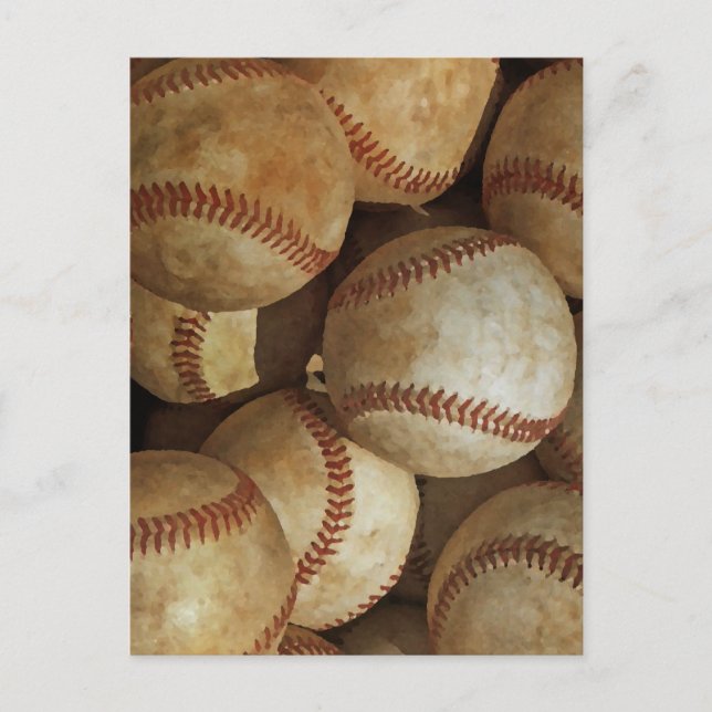 Baseball Artwork Postcard (Front)