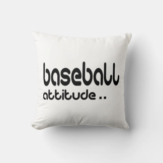 Baseball Attitude Throw Pillow