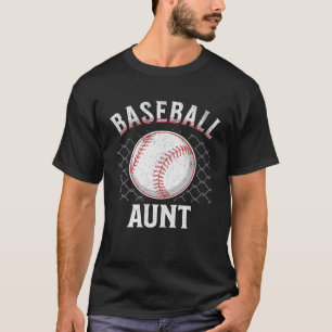 Baseball Aunt Ball Heart Auntie Mother s Day sport T-Shirt