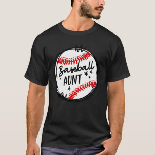 Baseball Aunt Grandma Women Christmas Mother's Day T-Shirt