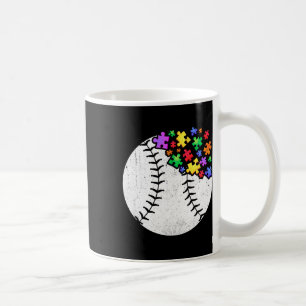 Baseball Autism Puzzle Men Women Kids Autism Aware Coffee Mug