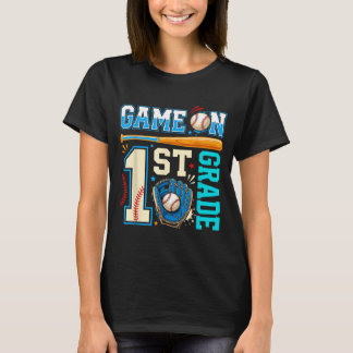 Baseball Back To School Shirt Boys Cool Let's Play
