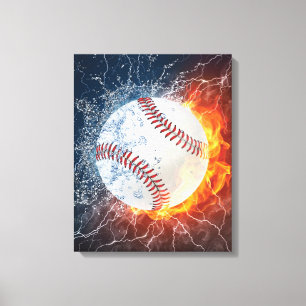 Baseball ball canvas print