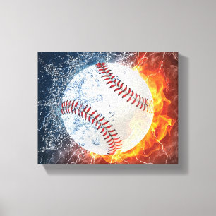 Baseball ball canvas print