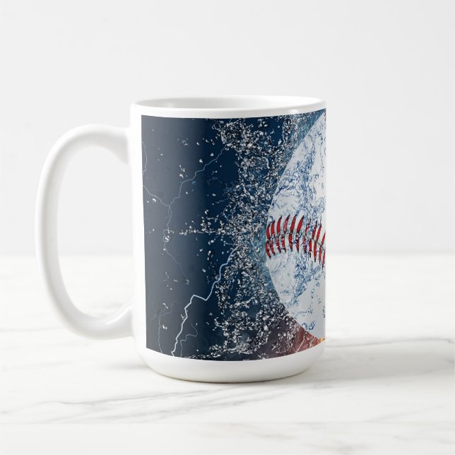 Baseball ball coffee mug (Left)