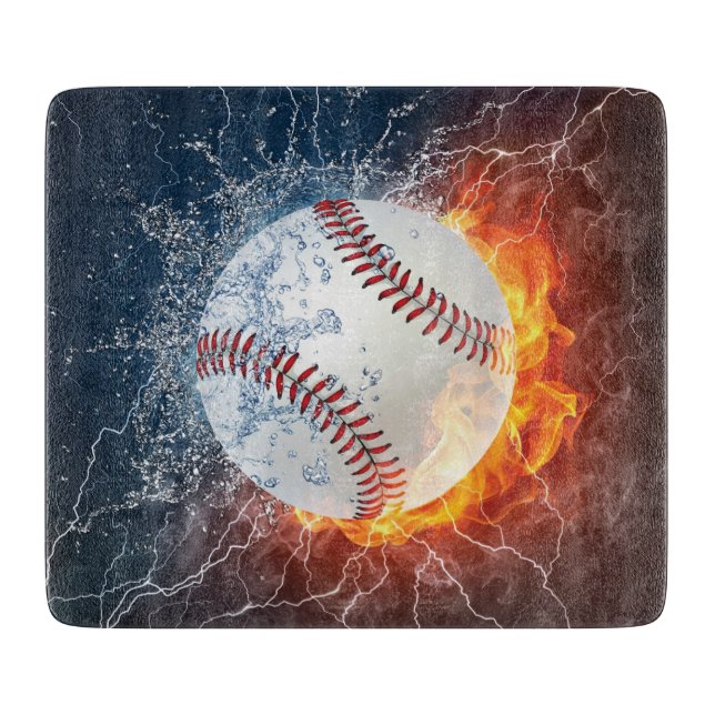 Baseball ball cutting board (Front)