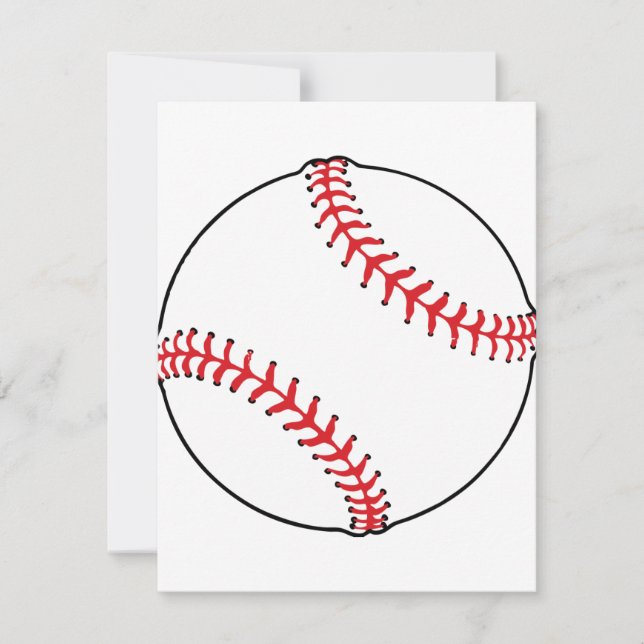 Baseball Ball Invitations (Front)