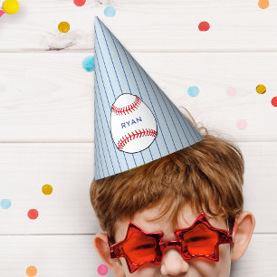 Baseball Ball Kids Birthday Party Hat