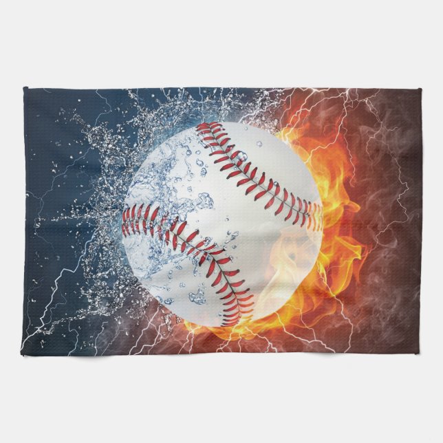 Baseball ball kitchen towel (Horizontal)