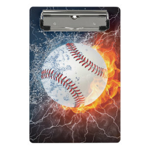 Baseball ball mini clipboard