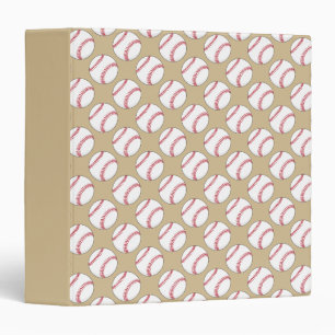 Baseball Ball Pattern Binder