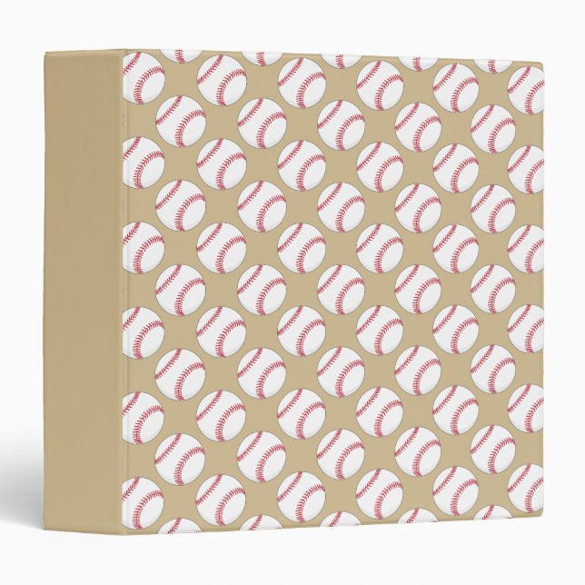 Baseball Ball Pattern Binder (Front/Spine)