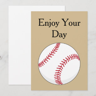 Baseball Ball Personalize Holiday Card