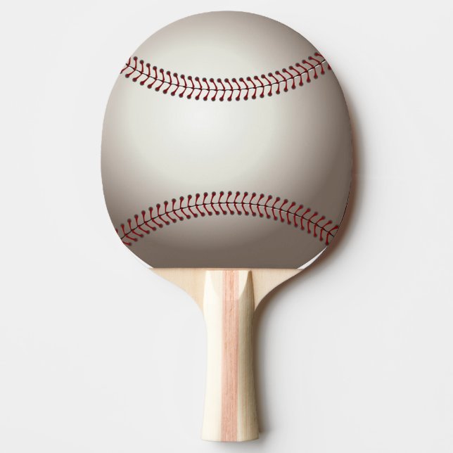 Baseball (ball) ping pong paddle (Front)
