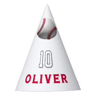 Baseball Ball Player Themed Birthday  Party Hat