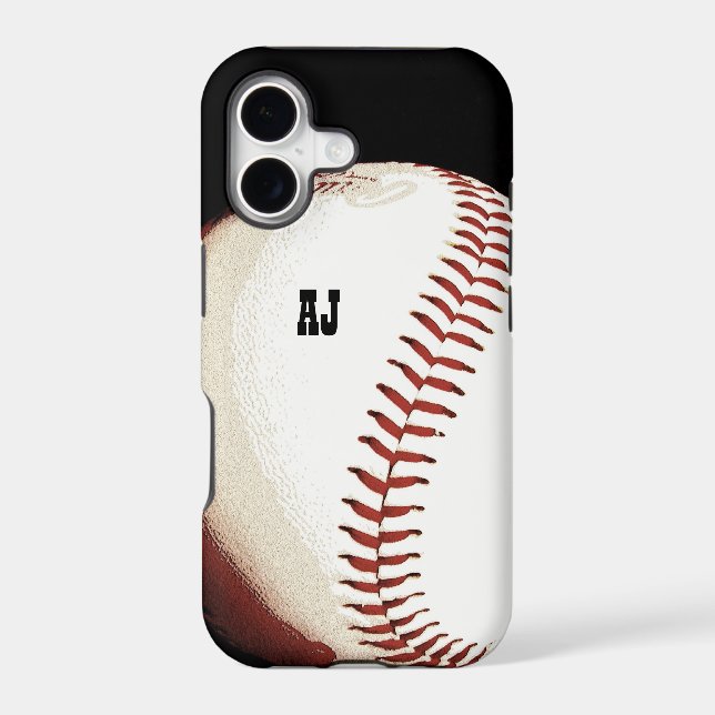 baseball ball - poster style - iphone case (Back)